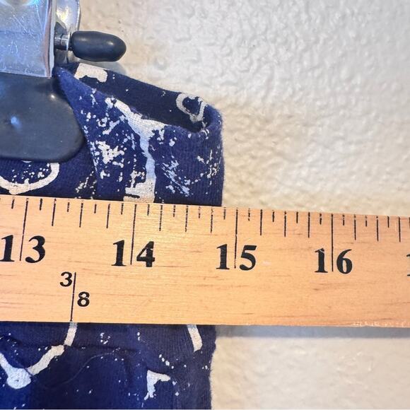 Effie’s Heart Blue Key Print Circle Skirt Women XL Retro Pinup Rockabilly Modest - Picture 6 of 8